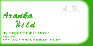 aranka wild business card